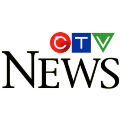 CTV News logo with red, blue, and green colors on a white background