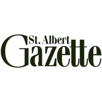 Logo of St. Albert Gazette on a white background